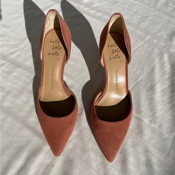 NIB Banana Republic Pink Alicia Stiletto Heels size 6.5 - Picture 3 of 9